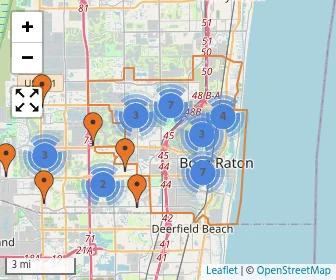 Area schools map